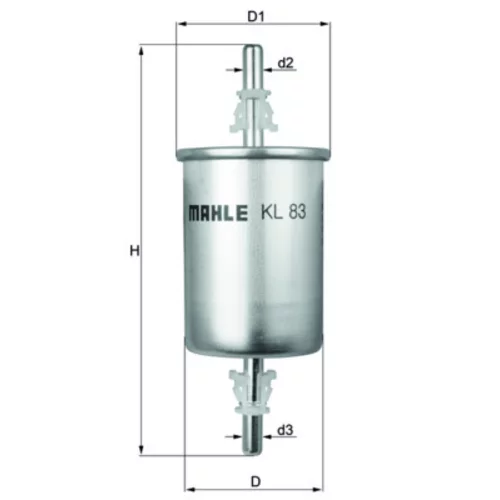 Palivový filter KNECHT KL 83 (KNECHT - Mahle) - obr. 2