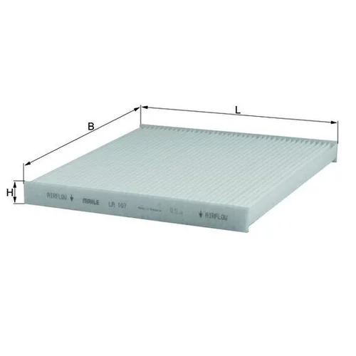 Filter vnútorného priestoru KNECHT LA 107 (KNECHT - Mahle) - obr. 1