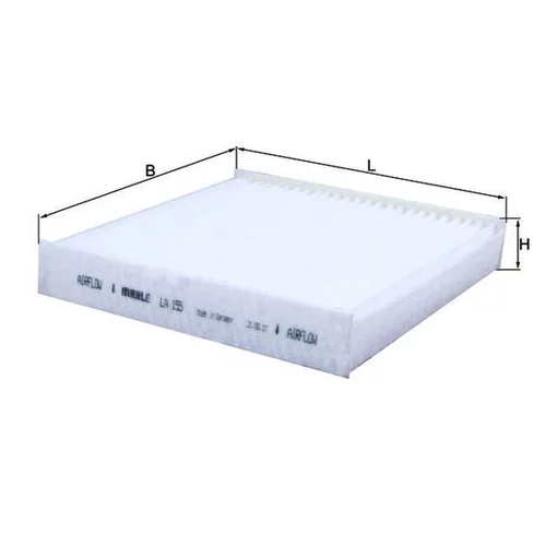 Filter vnútorného priestoru KNECHT LA 155 (KNECHT - Mahle) - obr. 2