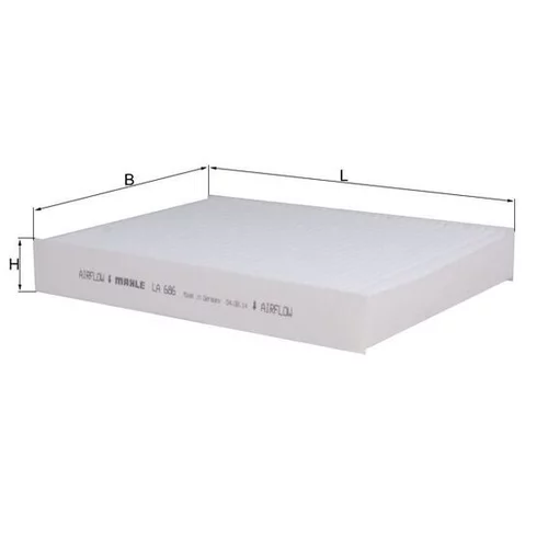 Filter vnútorného priestoru KNECHT LA 686 (KNECHT - Mahle) - obr. 1