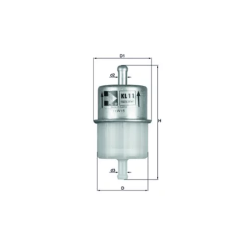 Palivový filter KNECHT KL 11 OF (KNECHT - Mahle) - obr. 2