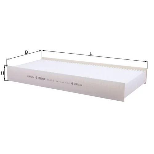Filter vnútorného priestoru KNECHT LA 412 (KNECHT - Mahle) - obr. 1