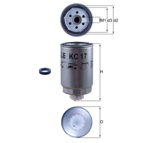 Palivový filter KNECHT KC 17D