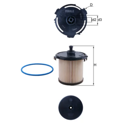Palivový filter KNECHT KX 387D (KNECHT - Mahle) - obr. 1