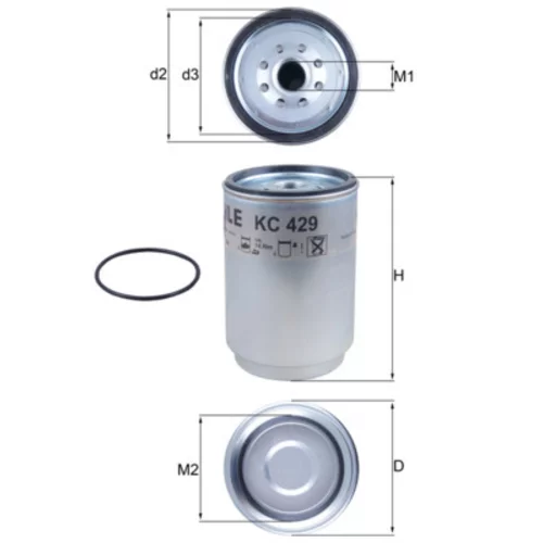 Palivový filter KNECHT KC 429D