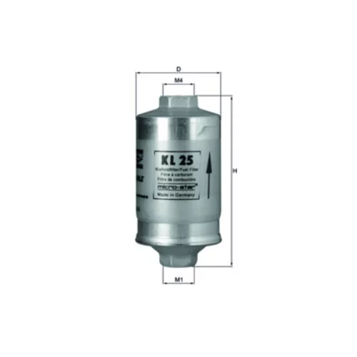 Palivový filter KNECHT KL 25 (KNECHT - Mahle) - obr. 2