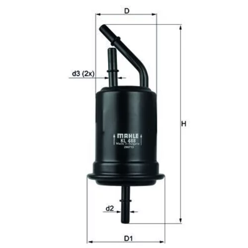 Palivový filter KNECHT KL 488