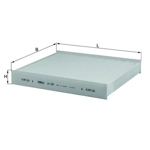 Filter vnútorného priestoru KNECHT LA 220 (KNECHT - Mahle) - obr. 1