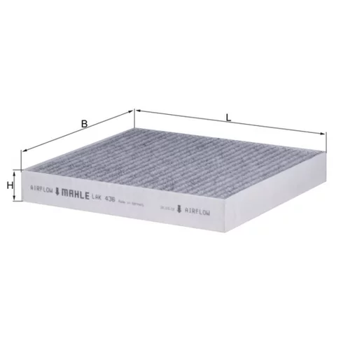 Filter vnútorného priestoru KNECHT LAK 436 (KNECHT - Mahle) - obr. 1