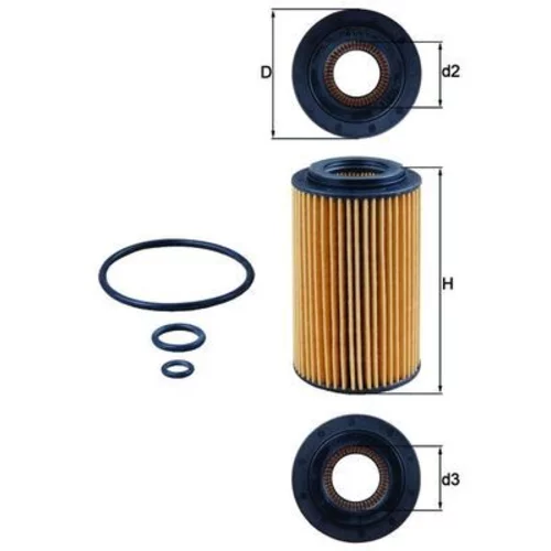 Olejový filter KNECHT OX 153/7D1 (KNECHT - Mahle) - obr. 2