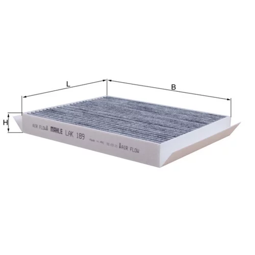 Filter vnútorného priestoru KNECHT LAK 189 (KNECHT - Mahle) - obr. 2