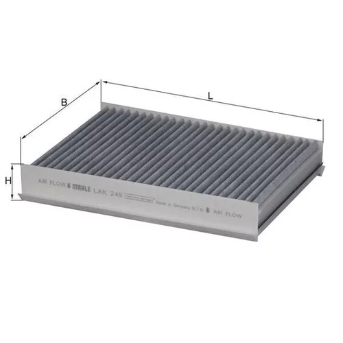 Filter vnútorného priestoru KNECHT LAK 249