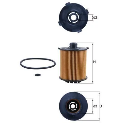 Olejový filter KNECHT OX 1357D