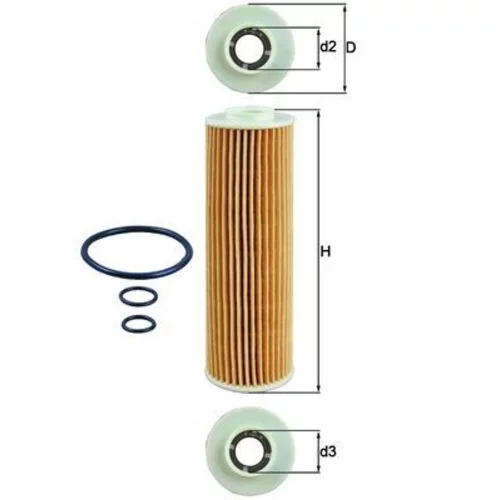 Olejový filter KNECHT OX 183/5D (KNECHT - Mahle) - obr. 1