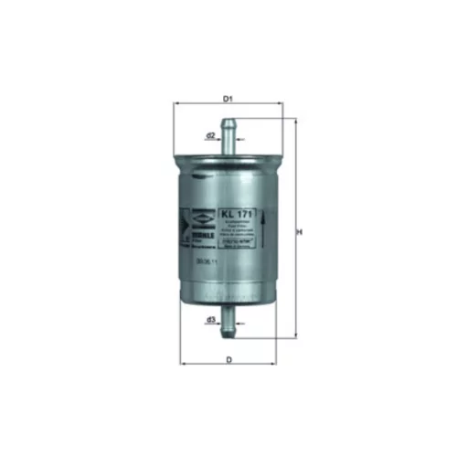 Palivový filter KNECHT KL 171 (KNECHT - Mahle) - obr. 2