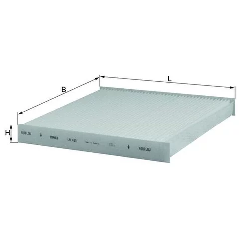 Filter vnútorného priestoru KNECHT LA 430 (KNECHT - Mahle) - obr. 1