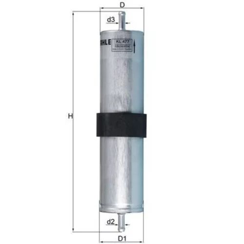 Palivový filter KNECHT KL 477 (KNECHT - Mahle) - obr. 2