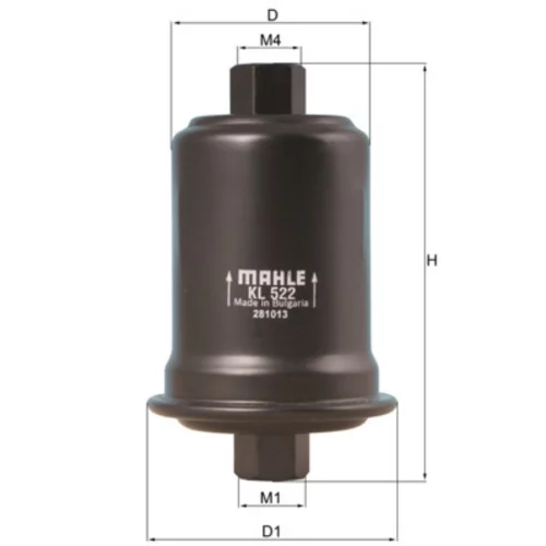Palivový filter KNECHT KL 522 (KNECHT - Mahle) - obr. 2