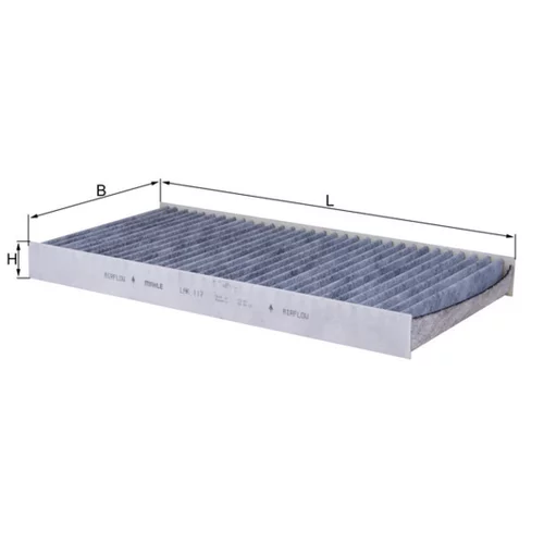 Filter vnútorného priestoru KNECHT LAK 117 (KNECHT - Mahle) - obr. 1