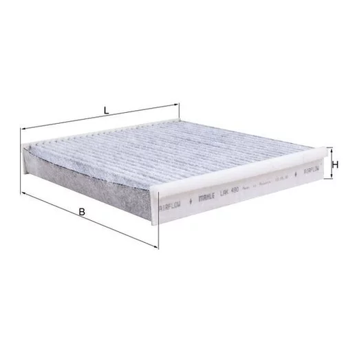 Filter vnútorného priestoru KNECHT LAK 490 (KNECHT - Mahle) - obr. 2