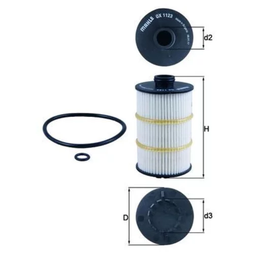 Olejový filter KNECHT OX 1123D (KNECHT - Mahle) - obr. 2