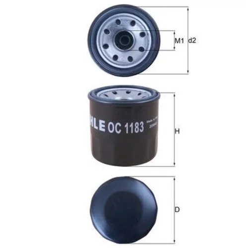 Olejový filter KNECHT OC 1183 (KNECHT - Mahle) - obr. 2