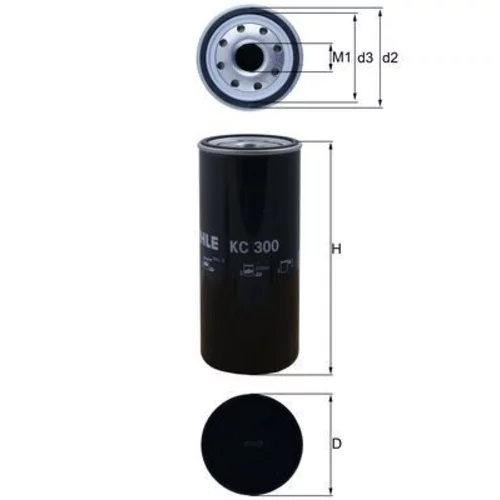Palivový filter KNECHT KC 300 (KNECHT - Mahle) - obr. 1