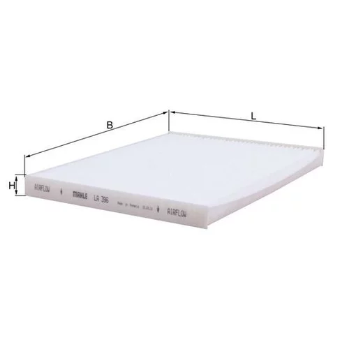 Filter vnútorného priestoru KNECHT LA 396 (KNECHT - Mahle) - obr. 1