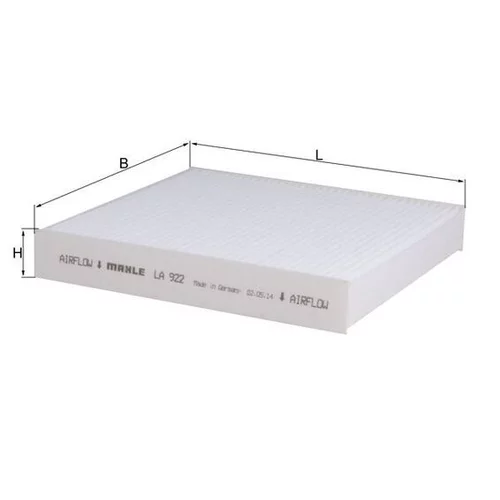 Filter vnútorného priestoru KNECHT LA 922 (KNECHT - Mahle) - obr. 1