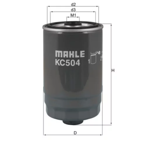 Palivový filter KNECHT KC 504 (KNECHT - Mahle) - obr. 2