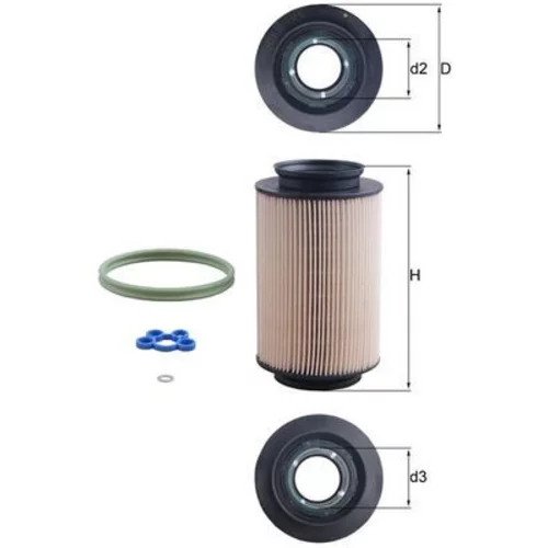 Palivový filter KNECHT KX 178D (KNECHT - Mahle) - obr. 3