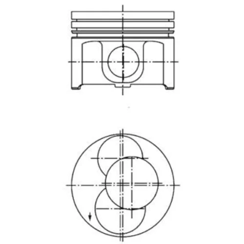 Piest KOLBENSCHMIDT 40093700