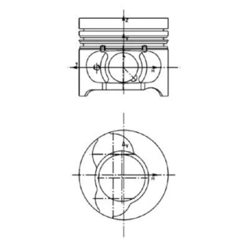 Piest 40190600 /Kolbenschmidt/ - obr. 1