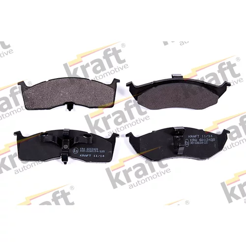 Sada brzdových platničiek kotúčovej brzdy KRAFT AUTOMOTIVE 6002420