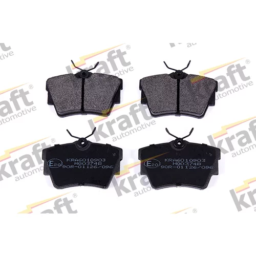 Sada brzdových platničiek kotúčovej brzdy KRAFT AUTOMOTIVE 6010903