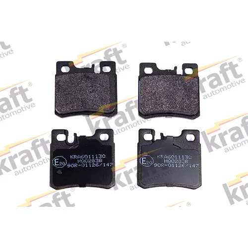 Sada brzdových platničiek kotúčovej brzdy KRAFT AUTOMOTIVE 6011130