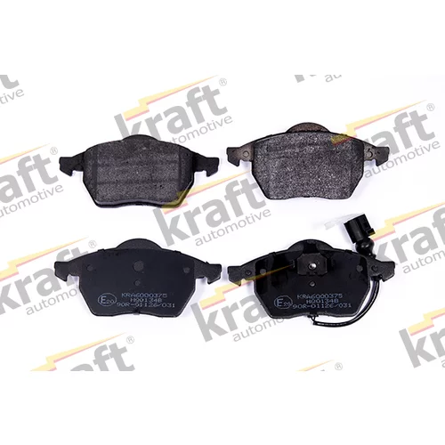 Sada brzdových platničiek kotúčovej brzdy KRAFT AUTOMOTIVE 6000375