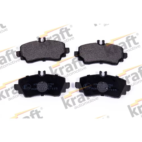 Sada brzdových platničiek kotúčovej brzdy KRAFT AUTOMOTIVE 6001250