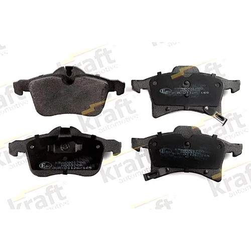 Sada brzdových platničiek kotúčovej brzdy KRAFT AUTOMOTIVE 6001780