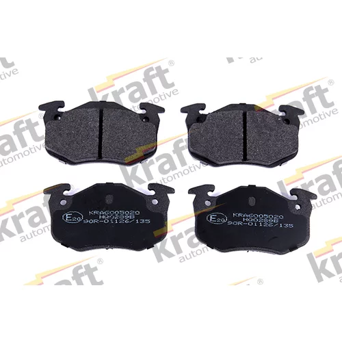 Sada brzdových platničiek kotúčovej brzdy KRAFT AUTOMOTIVE 6005020
