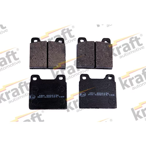Sada brzdových platničiek kotúčovej brzdy KRAFT AUTOMOTIVE 6000150
