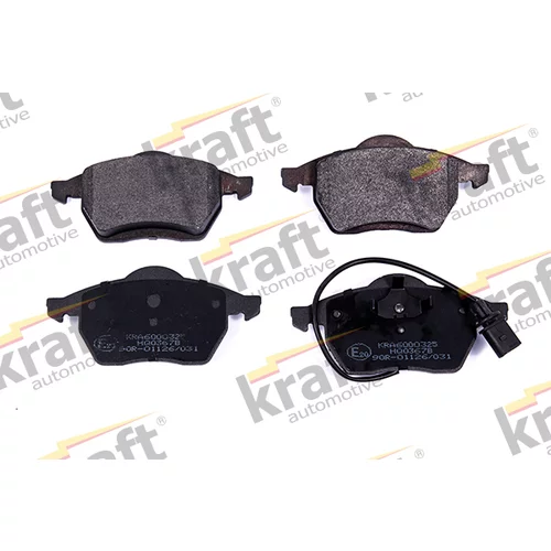 Sada brzdových platničiek kotúčovej brzdy KRAFT AUTOMOTIVE 6000325