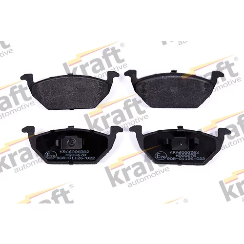Sada brzdových platničiek kotúčovej brzdy KRAFT AUTOMOTIVE 6000382