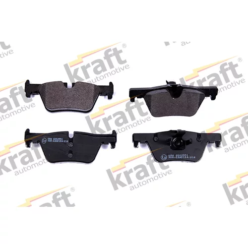 Sada brzdových platničiek kotúčovej brzdy KRAFT AUTOMOTIVE 6002551