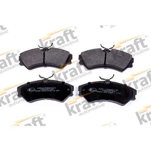 Sada brzdových platničiek kotúčovej brzdy KRAFT AUTOMOTIVE 6000210