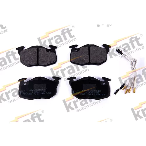 Sada brzdových platničiek kotúčovej brzdy KRAFT AUTOMOTIVE 6005640