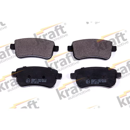 Sada brzdových platničiek kotúčovej brzdy KRAFT AUTOMOTIVE 6015112