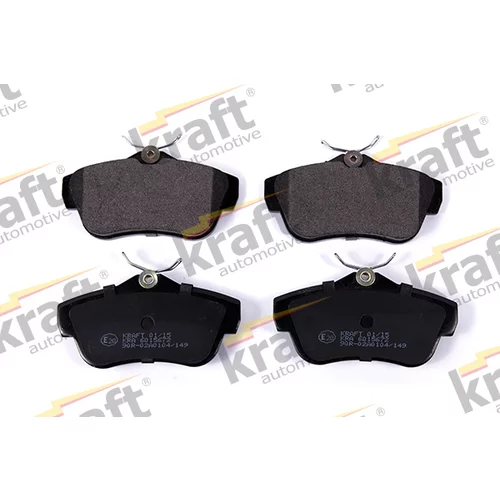 Sada brzdových platničiek kotúčovej brzdy KRAFT AUTOMOTIVE 6015672