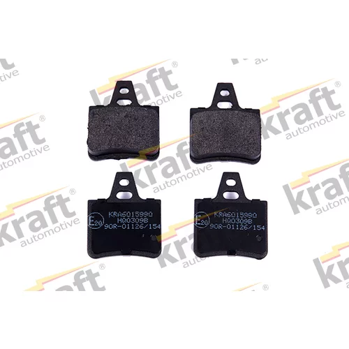Sada brzdových platničiek kotúčovej brzdy KRAFT AUTOMOTIVE 6015990