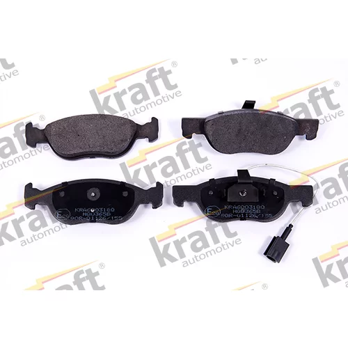 Sada brzdových platničiek kotúčovej brzdy KRAFT AUTOMOTIVE 6003180